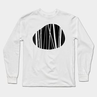 Sea stone or abstract ornament? Black and white graphics Long Sleeve T-Shirt